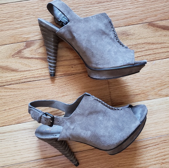 b. makowsky Shoes - Suede Sling Back Booties